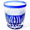 Mizukage Kiriko Glass Saika Current Model J-kitchens Cup, 85xH90mm, 260cc, Blue, Bisho,
