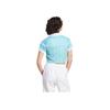 adidas Originals Klee Logo Print Lässiges Kurzarm-T-Shirt Damen Oberteile Hellblau IR9779