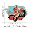 Kreative Legierung Brosche Mode Kragen Pin Motorradfahrer Design Langlebiges Metallmaterial Geeignet für Bekleidungszubehör