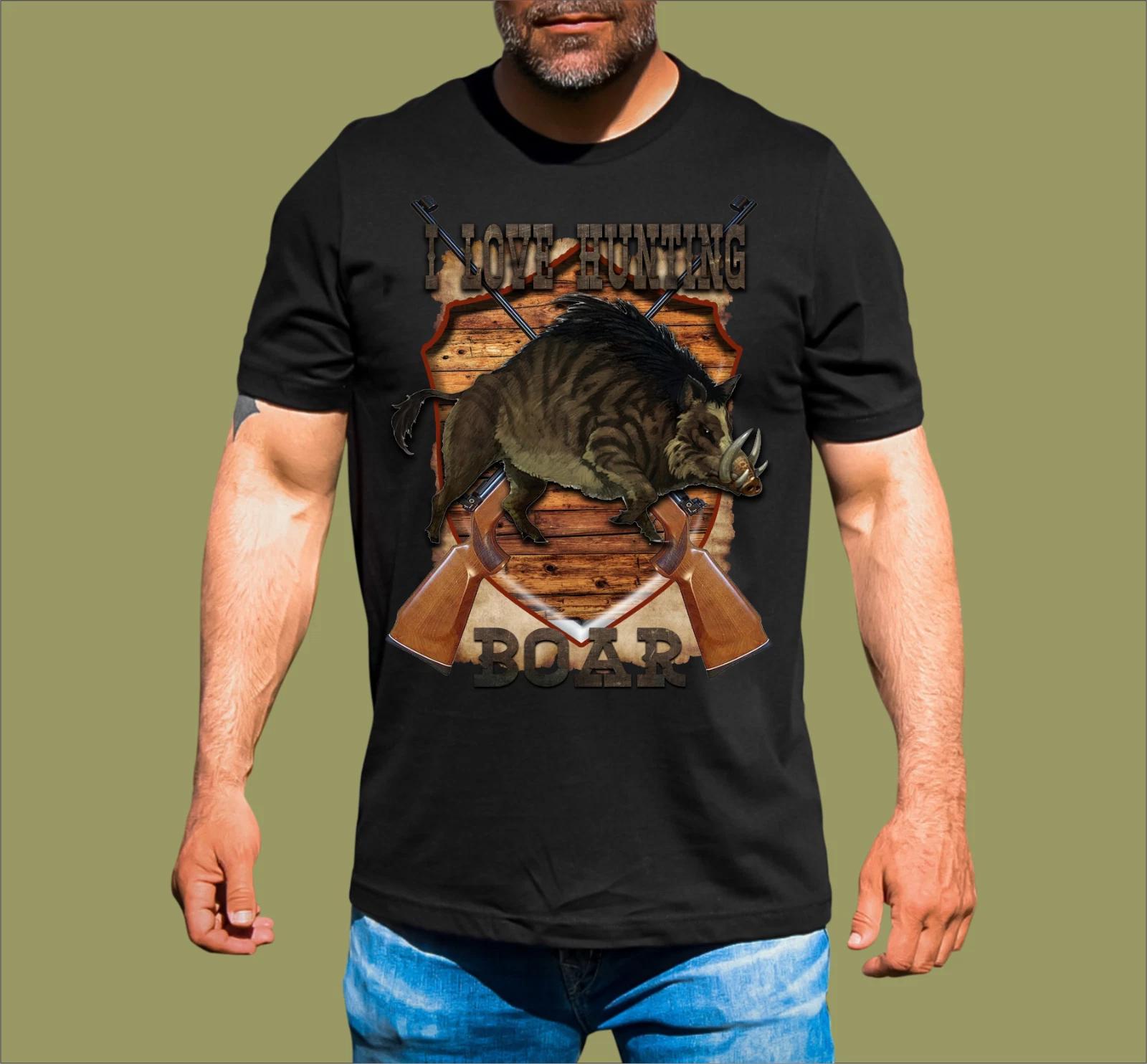 I LOVE HUNTING BOAR T-SHIRT 3XL