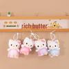 Cross-Border Capybara Plush Keychain: 4-Inch Claw Machine Doll with Bag Decoration Pendant