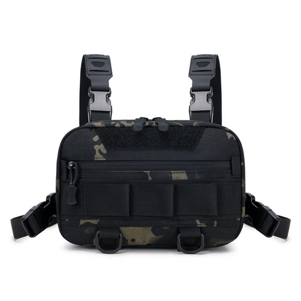 Fashionable Nylon Fishing Chest Bag Wear-resistant 3 Colors Cool Backpack Adjustable Climbing Vest Bag Men/women