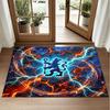 Chelsea FC Design Crystal Velvet Rug Soft Decorative Mat for Bedroom Entrance