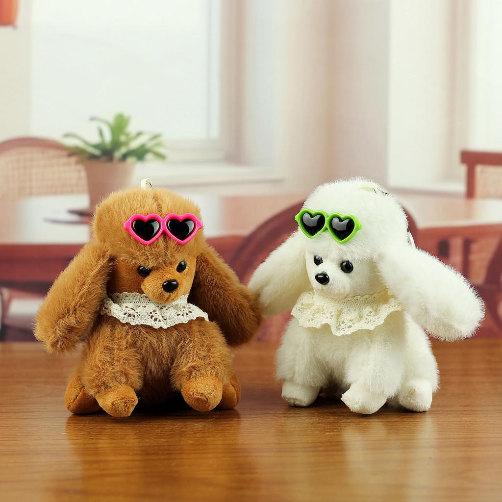 Plush Poodle Dog Keychain With Pp Cotton Filling For Bag Decor And Gift For All Ages