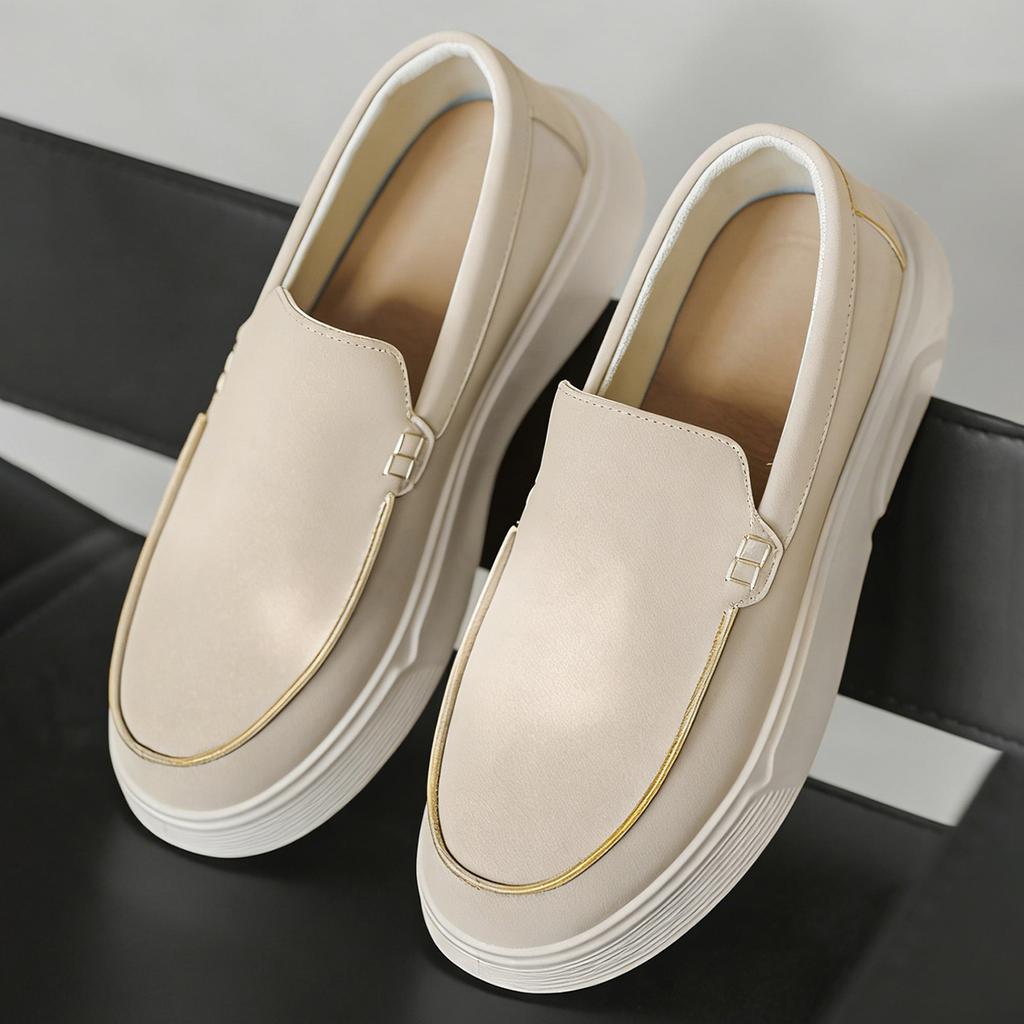 Simple Designer Business Commute Men Slip On Loafers Comfortable Shoes Fashion Sneakers Daily Preppy Casual Suede Leather Shoes