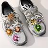 1pc Pearl Butterfly Knot Shoe Charm Pendant,DIY Versatile Handcrafted Bead Decoration for Shoes and Bags,Plastic Material