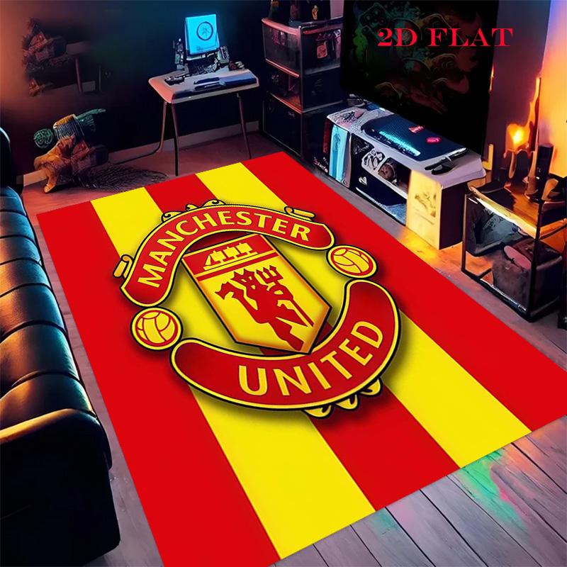 Man Utd Carpet Rug for Living Room Bedroom Home Sofa Decoration,Kids play Nonslip Floor Mat