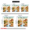 2pcs 2D flat printing Drapes Desert Oasis Streams Isaiah Polyester Without Electricity Birthday Party Perfect for Holiday Party