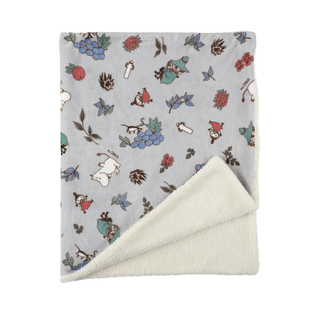 

Кейп Муми-тролль Friends Hill с фруктами, 3-сторонний боа, Сад, Серый, BW-247-480