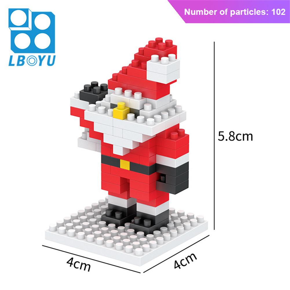 Natale Babbo Natale Giocattoli Blocchi da Costruzione Poupée de Neve Mini Blocchi da Costruzione Giocattoli per Bambini Regalo di Natale Modello Mini Micro Blocchi