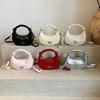Pu Letter Decor Chic Small Duffle Shape Shoulder Bag Casual Daywear Bags Travel