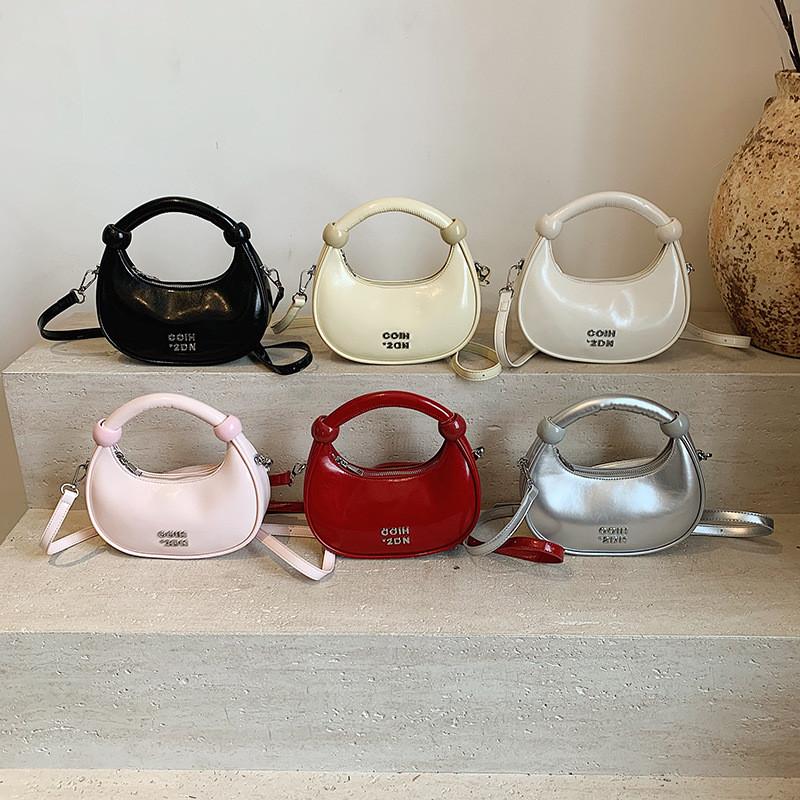 Pu Letter Decor Chic Small Duffle Shape Shoulder Bag Casual Daywear Bags Travel