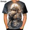 Dragon 3D Printing Harajuku Cool T-shirt Men's Personality Summer Fashion T-shirt