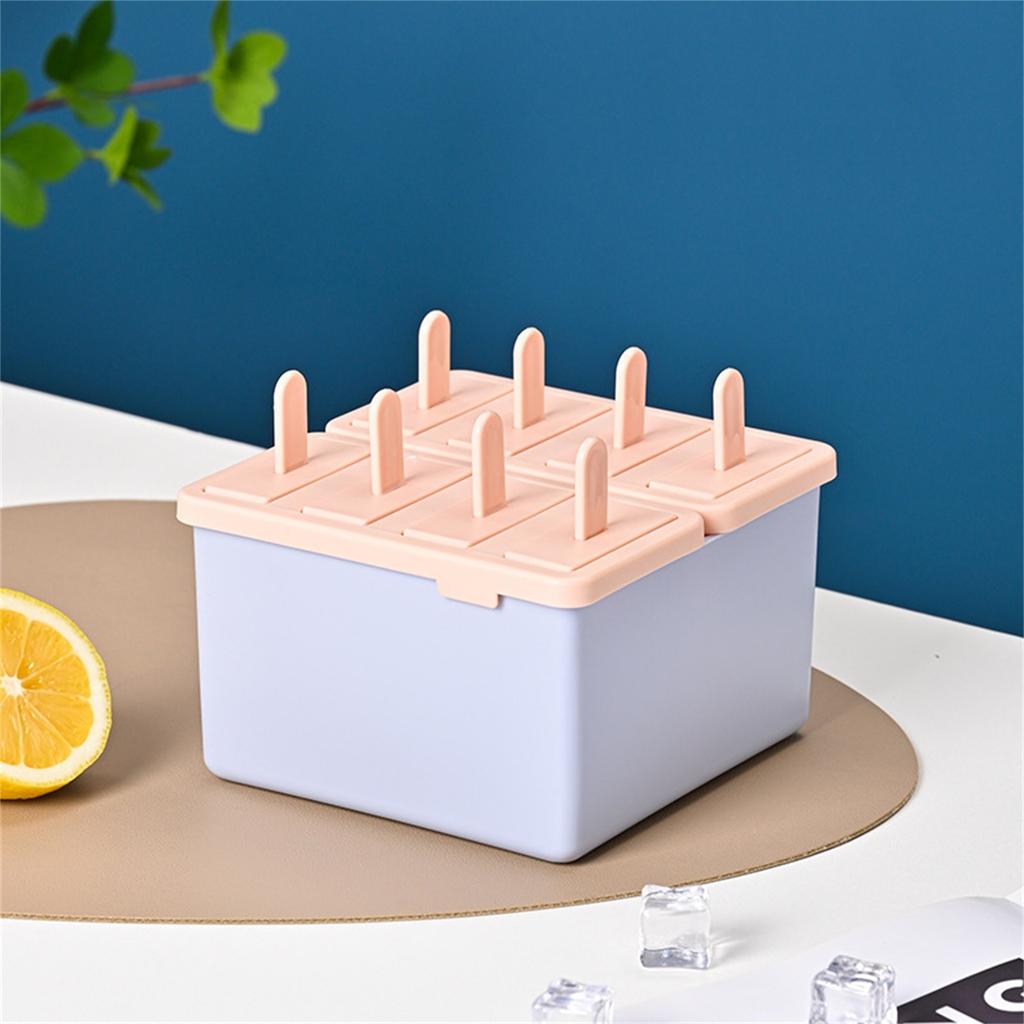 Sada forem na zmrzlinu - DIY výrobníky nanuků s víčky a tyčinkami, silikonové mrazicí podnosy bez BPA