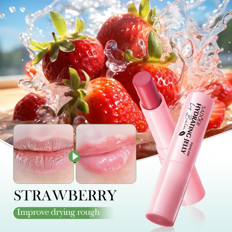 Strawberry Squalane Lipstick 3g Anti-drying and Cracking Jelly Hydrating Moisturizing and Moisturizing Lipstick