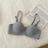 Traceless underwear women's small breasts gather and show large, no steel ring soft support anti-hanging AA flat chest bra cover flat chest girl