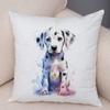 Super Cute Water Dog Cushion Cover Double Print Decor Pet Animal Pillowcase Soft Plush Pillow Case for Car Sofa Home,(8)