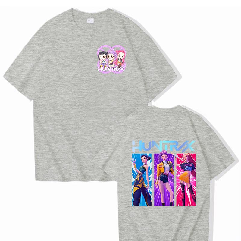 Hot Sale KPop Demon Hunters Graphic T Shirts Men Women Clothing Fashion Cartoon T-shirts Summer Casual T-shirt Streetwear