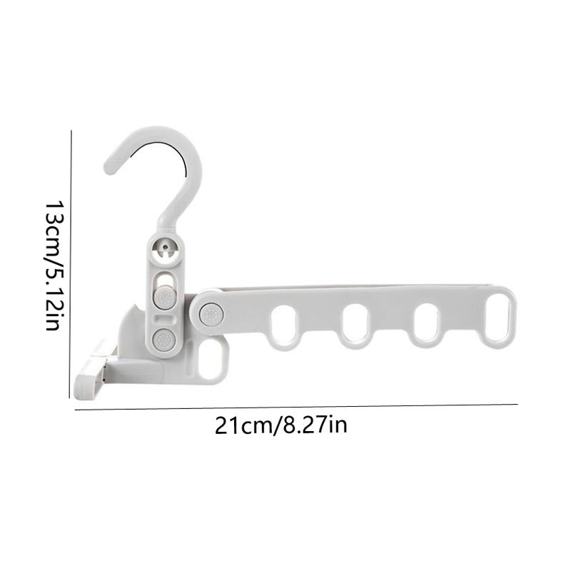 

Foldable five-hole drying rack travel business trip portable hotel plastic drying clothes dormitory hanging clothes support hook серый
