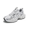 Silver dad shoes men's spring 2025 new high-end Hong Kong style mesh breathable height increase men's sports and leisure shoes