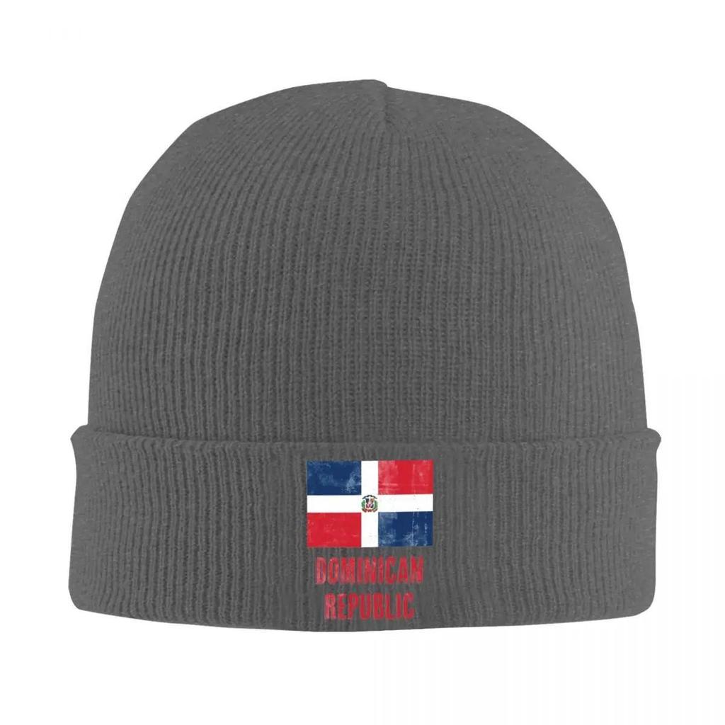 Flag Of Dominican Beanie Hats Republic Grunge Bonnet Hats Men Women Trendy Kpop Knitting Hat Winter Custom Elastic Caps