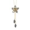 Crystal Flower Autumn and Winter High-end Temperament Long Autumn and Winter Tassel Pendant Necklace