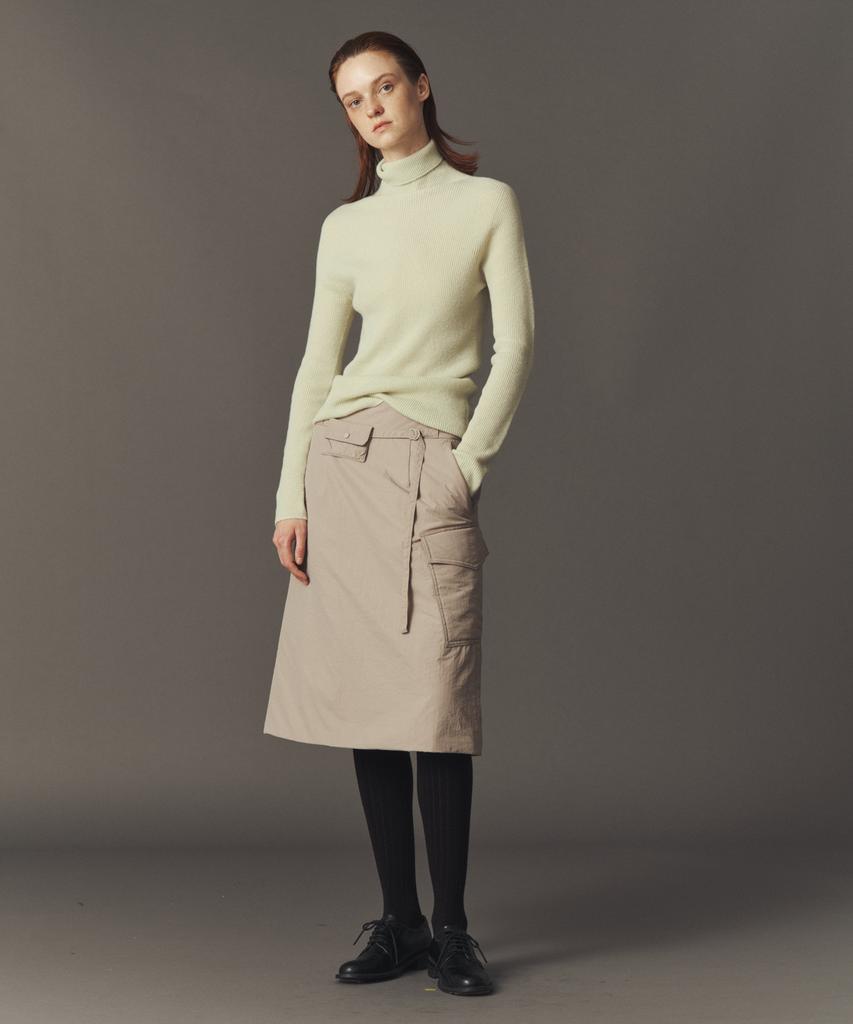 Awi Soft Puffer Skirt_P Beige
