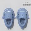 Fashion Smile Pop Men Winter Shark Slippers Plush Warm Cartoon Men's Cotton Slippers Outdoor Antiskid Waterproof Fur Fluffy Men Shoes