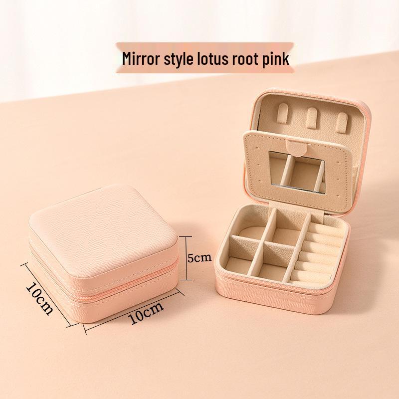 Elegante Schmuckschatulle aus Samt für Ohrringe & Halsketten - Tragbare Reiseaufbewahrungs- & Ausstellungsbox