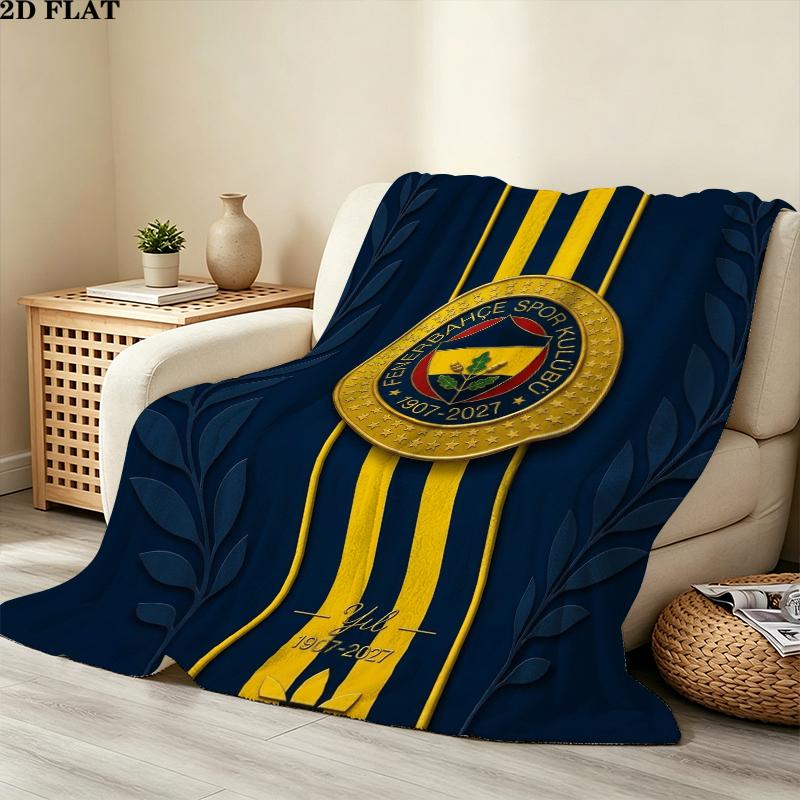 Fenerbahe Sk Print Flannel Blanket, High Quality Comfortable for All Seasons, Home Decor, Warmth and Comfort, Perfect for Christmas Gifts