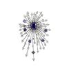 SUYU Fashionable Zircon Brooch Dazzling Fireworks Exquisite Brooch Fashionable Pin Buckle Women's Clothing Accessories
