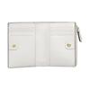 Fendi Embossed Logo Double Fold Design Calfskin Wallet Medium Women wallet White 8M0447AAYZF1C76