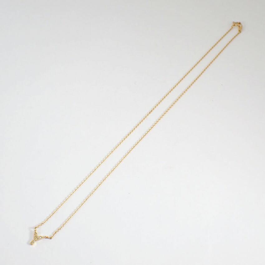 [Used] Star Jewelry/Star Jewelry K18 Diamond Initial: Y Necklace [g397-35]