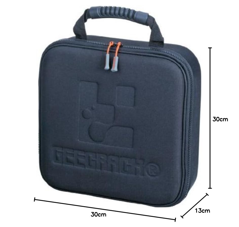GEECRACK Semi-Hard Case (Large), Black.