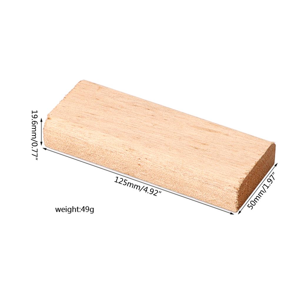 DIY Polished Guitar Making Part Tool Professional Luthier Tools Mahogany Acoustic Guitar Making Brace Wood Support Block