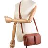 Johnature Genuine Leather Women's Bag Soft Cowhide Large Capacity Solid Color Multi Compartment Shoulder Crossbody Bag