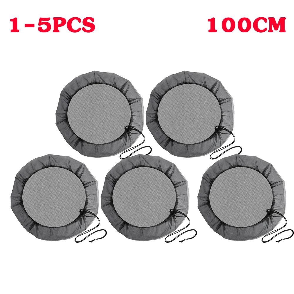 

1-5 шт. 60-120 см Сетчатый чехол Сетка для дождевой бочки Ведро для сбора воды Защита от дождевой воды Падение листьев Фильтрующая сетка Защита воды 5PCS