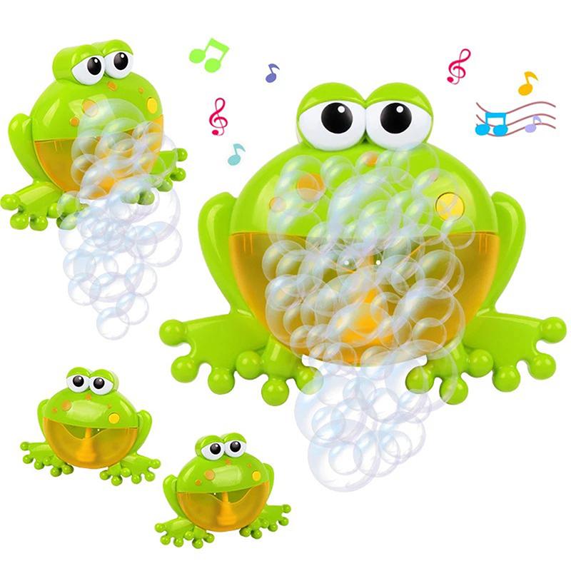 Baby Bath Toys Bubble Machine Crabs Frog Whale Music Kids Bath Toy Bathtub Soap Automatic Bubble Maker Bathroom Toy For Children