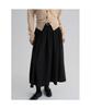 8SECONDS Belted Pleated Long Skirt Black