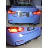 2Pc 60Mm-93Mm Glossy Carbon Fiber  For Bmw M
