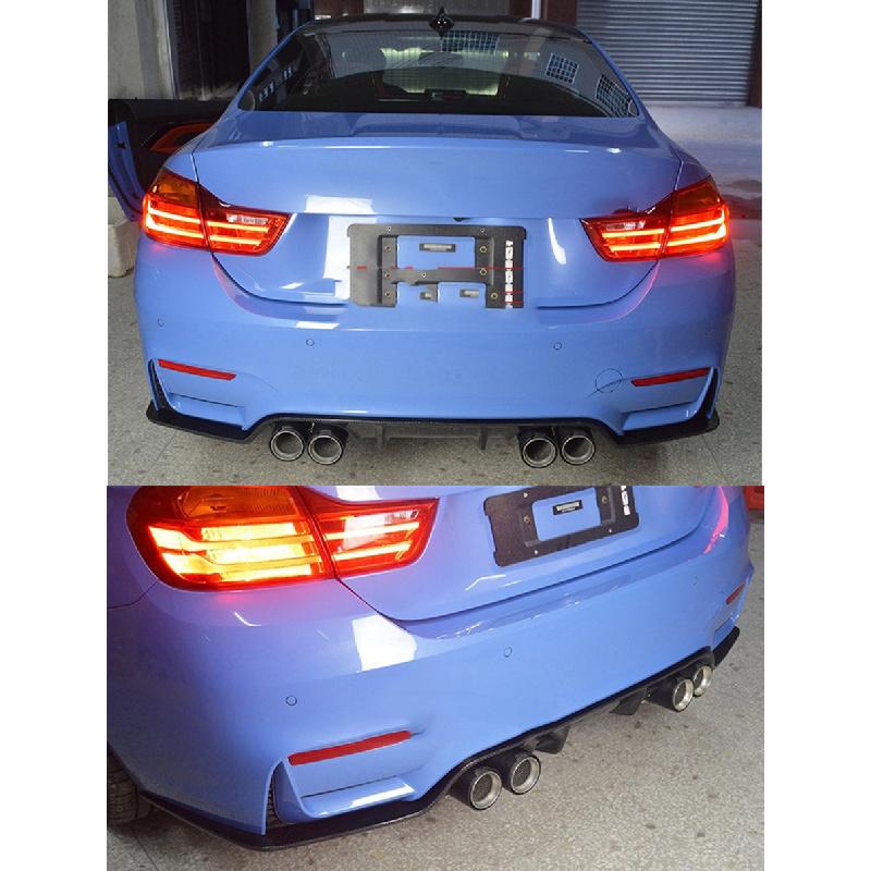 2Pc 60Mm-93Mm Glossy Carbon Fiber  For Bmw M