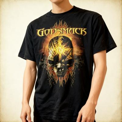 Godsmack Band Tour Black Tee For Men And Women T-Shirt All Size