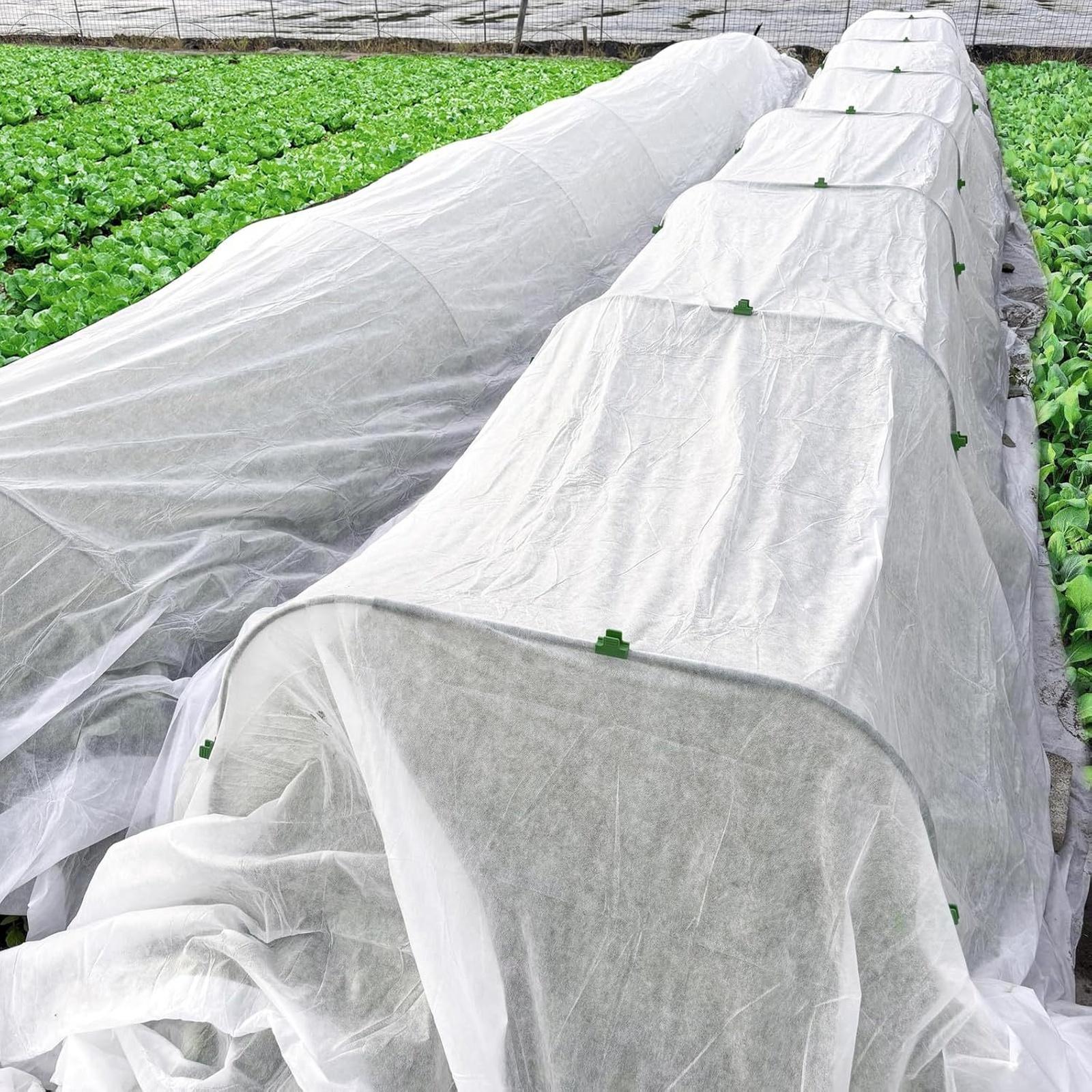 

2x10m Winter Plant Frost Blanket Thickened Non-woven Cover one size білий