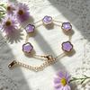 Five Leaf Flower Double Sided Bay Lucky Flower Bracelet Stainless Steel Fashion Luxury Fulu Bracelet