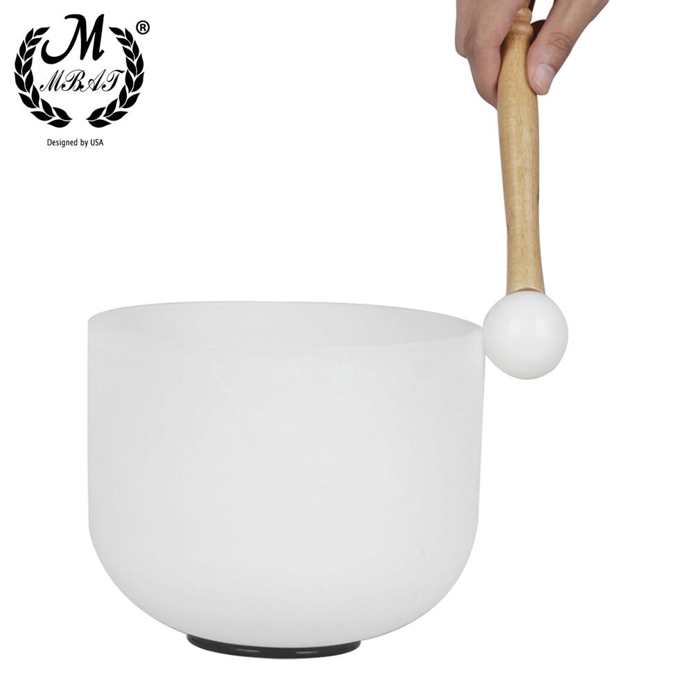 M MBAT Rubber Mallet Stick Beater For Crystal Singing Bowl Professional Buddha Sound Bowl Striker with Rubber Ring Meditation
