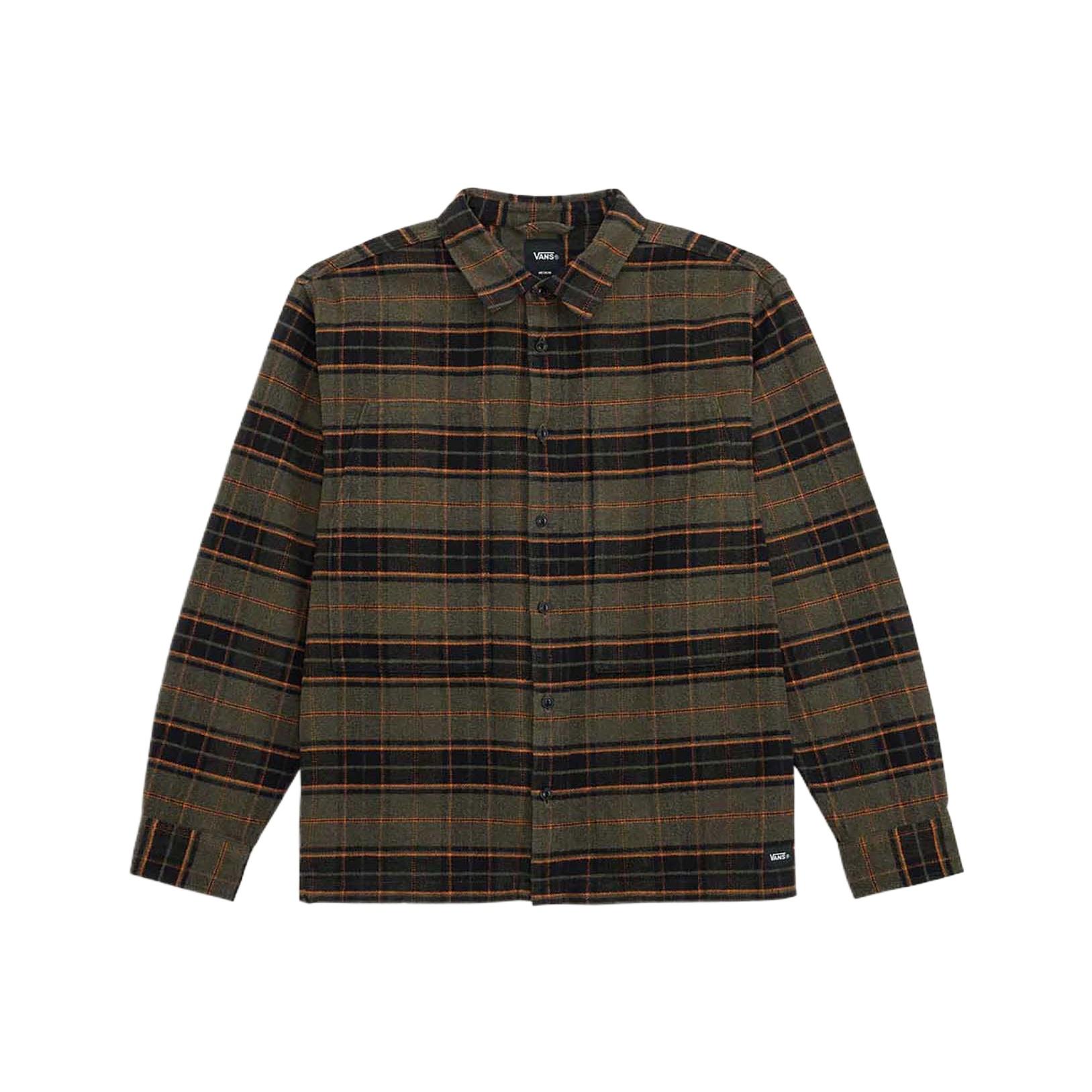 Vans Premium Comfortable Long Sleeve Plaid Collar Shirt Unisex Shirts VN000P83KF0 S