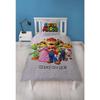 Parure de lit - MARIO BROS - Super Mario et ses amis - Microfibre - 1 housse de couette 140 x 200 cm + 1 taie 63 x 63 cm