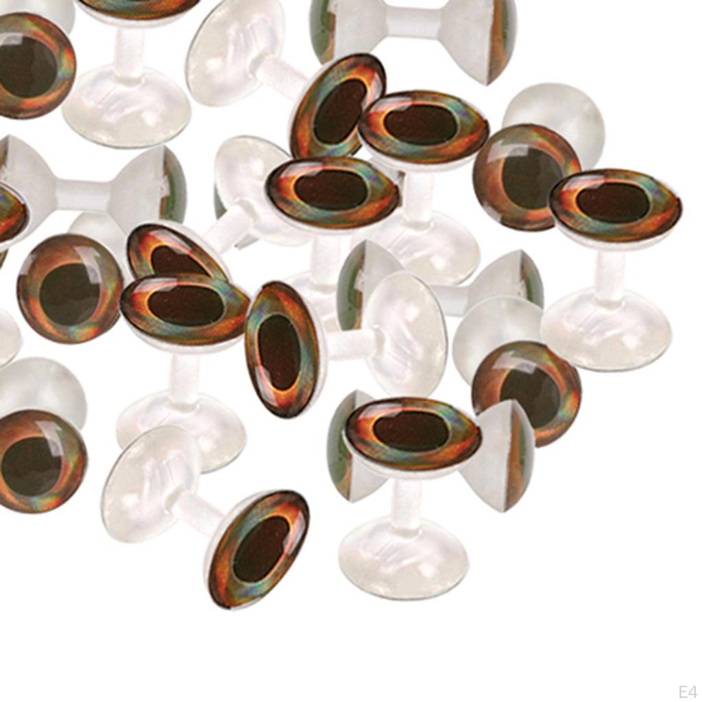 Tying 5pcs Painted Eyes Dumbbell Rounded Beads Material Transparent D ( Color Is )