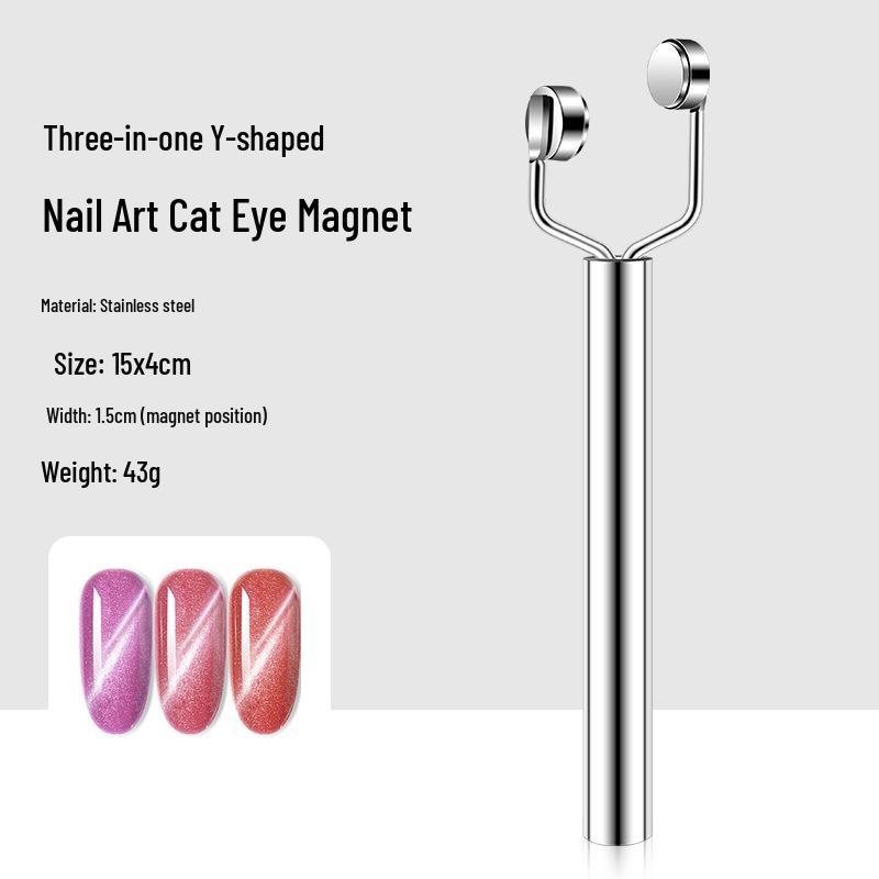 

Магнитный гель для дизайна ногтей «Кошачий глаз» и сильный магнит, инструмент в виде французского цилиндра Single Stick
