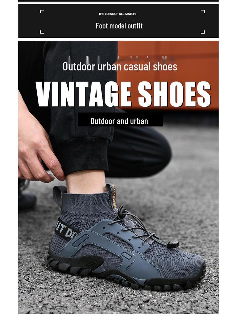 Męskie amfibijne buty do wędrówek i wędkowania - antypoślizgowe, odporne na przecięcia do alpinizmu i pokonywania potoków